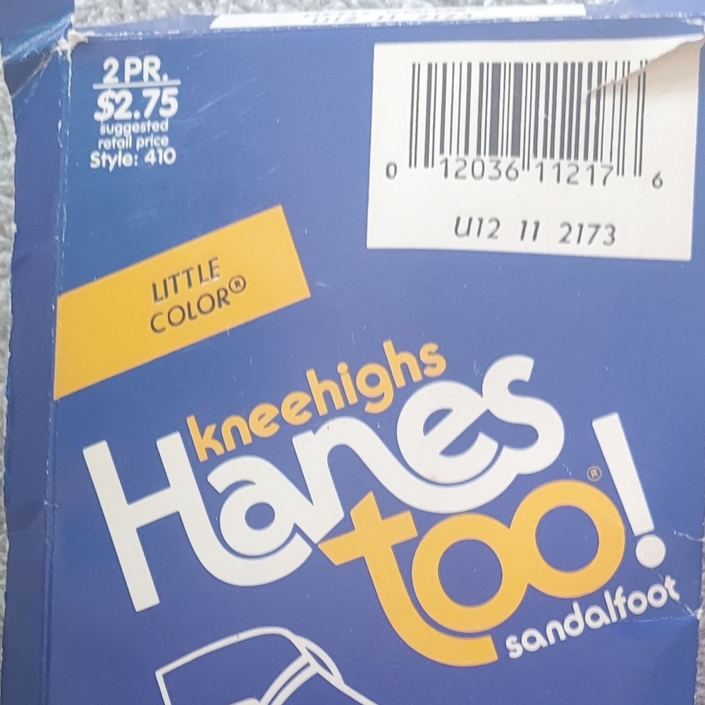 Hanes too! Sandalfoot Kneehighs One Size Fits All